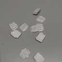 LZC Hooks for Outdoor String Lights Clips: 10 Pack Square Clear Large Heavy Duty Light Hook Waterproof Adhesive Strips - Outside Hanging Rope Light Cable Cord Holders Organizer