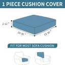 Couch Cushion Covers Non Slip Stretch Sofa Slipcovers,Light Gray | Anti-Slip, 1-Piece, Elastic Bottom, Stretchy, Pet Friendly, Machine Washable, Durable, for Sofa, Couch, Chair, Living Room