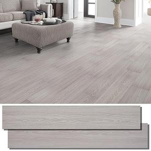 INMOZATA 36-Pack Peel and Stick Flooring Vinyl Floor Tile (White Wash Wood) | 54 Sq.Ft, Waterproof, Heat-resistant, Wood Grain, Strong Adhesive, DIY Flooring for Bedroom Living Room Bathroom Kitchen RV