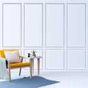 Pangda Peel and Stick Wall Molding Kit, 3D Premade Accent Molding Wainscoting Panel for Interior Wall Moulding Decor, Ready to Assemble Wainscoting Accent Panel(6 Set,24 x 54 in)