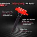 Upgraded Set of 4 Ignition Coil Pack and Spark Plug Compatible with 2.4 L4 2014 2015 2016 2017 2018 2019 Jeep Renegade Cherokee Compass Chrysler 200 Dodge Dart Replace UF751 4469