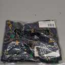 Tipsy Elves Mardi Gras Leggings - Comfortable Non See-Through Mid and High Waisted Stretch Leggings (Black, M)