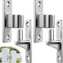 2ps Gate Hinges 304Stainless Steel Heavy Duty gate Hinges Wall Mount Farm Gates Hinge for Wooden Fenceswith 5/8'' Fence Gates Hardware Barrel Hinge for Wood Load-Bearing up to 600lbs