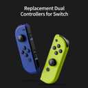 Tideal Set of Replacement Controller for Nintendo Switch - Compatible with Nintendo Switch (1) / OLED/Lite - Dual Vibration/Motion Control / 6-Axis Gyro (Blue & Yellow)