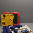 Kids Easel for Toddlers Age 2-4 Art Magnetic White Board & Chalkboard Double Side Adjustable Stand Drawing Writing Learning Educational Toy for 2 3 4 Year Boys Girl Birthday Gifts (Blue)