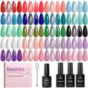 Beetles Fall Gel Polish Set, Daily Pop Collection, 20 Colors Gel Polish Kit | Base Coat Glossy Glitter Top Coat and Magnet, Cat Eye Effect, Soak Off UV LED Gel Polish for DIY Nail Art Manicure
