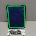 Kids Case for iPad (A16) 11th Generation 11 Inch 2025/ iPad 10th Generation 10.9 Inch 2022, with Pencil Holder/Kickstand Heavy Duty Protection Rugged Shockproof Hybrid Cover, Black+Green