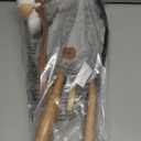 HollyHOME Stick Horse Plush Handcrafted Hobby Horse on a Stick with Wood Wheels Real Pony Neighing and Galloping Sounds for Kids Toddlers Grey 36 Inches(AA Batteries Required)