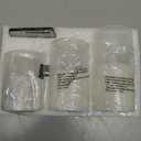 Christmas Flickering Flameless Pillar Candles with Remote Battery Operated Warm Light Silver Christmas Pine Tree Decal Real Wax Candle for Home Decoration Winter Party Gifts, Set of 3