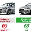 HECASA LED Fog Lights Compatible with 2017 2018 Elantra Sixth Generation