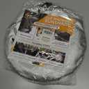 EcoNour Car Windshield Sun Shade  B&W American Flag USA Patriotic Design 240T Polyester Foldable Front Window Shade for SUV & Trucks  UV Ray Blocker  Medium (64x32 Inch) Sun Protector