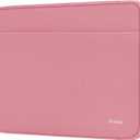 Laptop Sleeve Case, 15.6 inch Computer Bag Shockproof Protective Notebook Case with Accessory Pocket, Briefcase Carrying Laptop Sleeve for 15.6" HP, ASUS, Dell, Lenovo, Acer - Pink