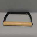 24" Wooden-Handle Fire Pit Lid for Pits up to 22", Round Metal Bonfire Pit Burner Pan Cover, Smokeless Fire Pit Cover for Fire Tables, All-Weather Resistance Outdoor Firepit Accessory