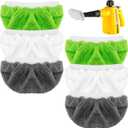 6PCS Steam Mop Pads for Handheld Steam Cleaner, 3 Color Steam Cleaners Cloth Cover Steamer Sponge & Steam Cleaner Pads Steamer Sponge