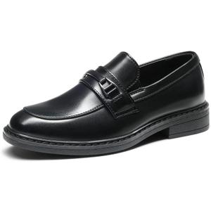 Bruno Marc Boys Dress Slip-on Penny Loafer(Toddler/Little Kid/Big Kid) size 3 (Black)