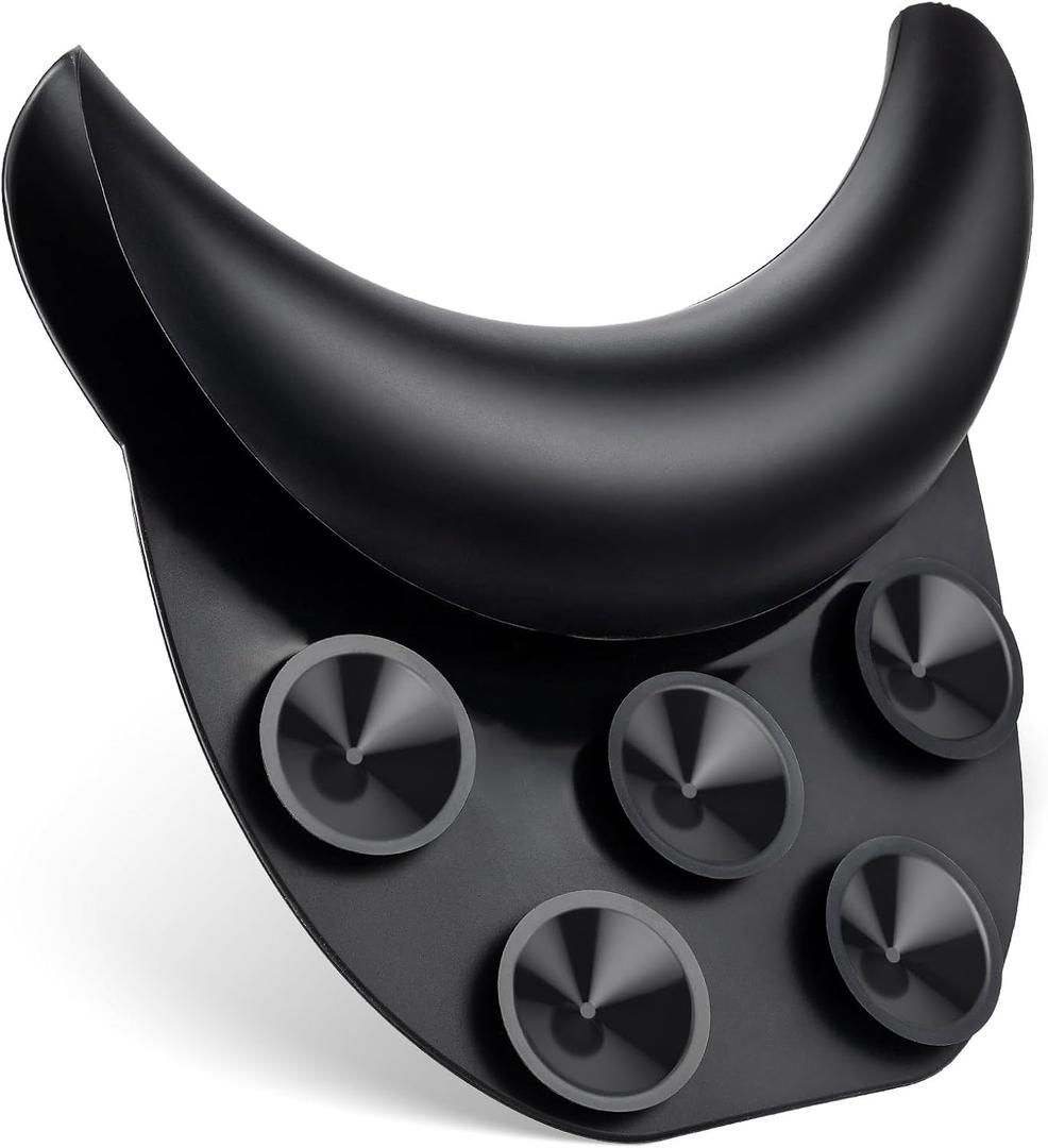 Noverlife Salon Neck Rest Cushion with Suction Cup, Non-Slip Soft Silicon Shampoo Bowl Neck Rest, Portable Hair Salon Shampoo Sink Gel Neck Pad, Hair Washing Sink Neck Support for Home Salon Basin