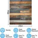 Wooden Dishwasher Magnet Cover Decorative Refrigerator Covers Magnetic Reusable Dishwasher Door Cover Kitchen Appliance Sticker Cover 23x26Inch