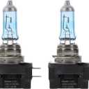 Philips H11B CrystalVision Platinum Superior Upgrade Automotive Replacement Bright White Headlight Bulb, Fits Select High Beam, Low Beam, Fog Positions (2 Pack)
