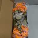 MUTCOLOR Fall Flowers Artificial for Decoration, 36 Heads Fake Mums Fall Floral Arrangement Silk Chrysanthemums Bouquet for Outdoor Home Indoor Table Pots Vase Cemetery Decoration, 4 Pcs