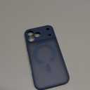 CANSHN Magnetic Compatible with iPhone 17 Pro Case, Upgraded [Full Camera Protection] [Compatible with Magsafe] [Translucent Matte] Shockproof Protective Phone Cover 6.3 Inch - Deep Blue