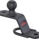 TOPTOW 64008 ATV/UTV 3-Way Hitch Adapter with 2 inch Ball, Bolt-on ATV Hitch Attachments