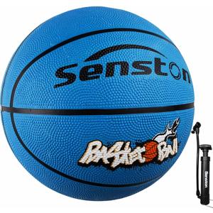 Senston Basketball Balls Basketballs Indoor Outdoor 27.5 inch Basketball (Blue, 27.5''/Size 5)
