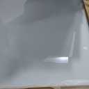 Fredbeck 30x84 Frosted Glass Barn Doors Aluminum Frame and 5.5ft Hardware Kit Included, Waterproof PVC Coating,Pre-Drilled Ready to AssembleBrown, 3-PanelsModern Interior Sliding Doors with Glass