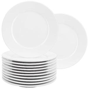 RAIHOMKIT 12 Pcs Porcelain Dessert Plates,Small Appetizer Plates,6 inch Small White Plates,Small Plates for Appetizers,White Salad Plates,Ceramic Dessert Plate Set,Microwave Oven and Dishwasher Safe
