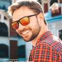 KALIYADI Polarized Sunglasses for Men, Lightweight Sun Glasses with UV Protection for Driving Fishing Golf