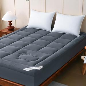 YOUR MOON 100% Wool Mattress Topper Queen, 800 GSM, Gray