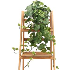 CEWOR Fake Plants Artificial Plants Indoor Faux Plant for Home Decor Silk Realistic Hanging Plants Potted Aesthetic Fake Pothos for Shelves Office Bedroom Bathroom Decor (Green) (32in)