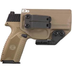 IWB Kydex Holster Compatible with FN 509 -Discreet Carry Concepts 1.5" Metal Monoblock Gear Clip - The Paladin Series - Made in USA