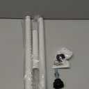 DIIG Sliding Door Security Bar, 17.7-50.5inch Heavy Duty Adjustable Sliding Patio Door Lock Bar with Rubber Tips,Diameter 1inch Window Security Bar for Home Apartment Travel Children Women (White)