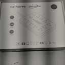 JouleLoom 6 FT Flat Plug Surge Protector Power Strip,11 Multiple AC Outlets with 6 USB Ports (2 USB C), 6 Feet Extension Cord, 1250W/10A, One Touch Switch Button, 17 in 1 Compact powerstrip-White