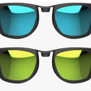 2Pcs Polarized Clip for Ray-Ban Meta Wayfarer Standard RW4006 (Size M 50-22) Smart Glasses Protect Your Eyes, Cool and Fashion (Silver, Blue, Yellow, Purple)