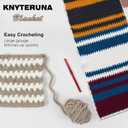 #6 Super Bulky Blanket Yarn for Crocheting - 4 Skeins(Each 10.5oz/300g, 220yds/201m), Chunky Chenille Thick Plush Big Soft Yarn for Crocheting Knitting Blankets, Cream