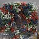 20In Patriotic Wreaths for Front Door, Artificial Red White Blue Faux Flowers,Patriotic Wreath Decorations,Decor for 4th of July,Festival Wreath for Outdoor,Home, Office, Party Wall