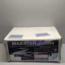 MAXXAIR Maxxfan Deluxe Vent, Fan and Vent Cover All in One - Powerful 4-Speed Reversible Fan with Thermostat, Built-in Rain Cover, Exhuast Air Only, Fits 14"" x14 Roof Openings, Smoke (00-06401K)