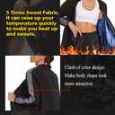 LAZAWG Women Sauna Suit Sweat Shirt Long Sleeve Sweat Jackets for Fitness Gym Running Exercise Slimming (XX-Large, Black-5088)