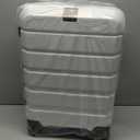 KROSER Hardside Expandable Carry On Luggage with Spinner Wheels & Built-in TSA Lock, Durable Suitcase Rolling Luggage with USB Port, Carry-On 20-Inch, White