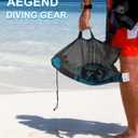 Aegend Snorkeling Gear for Adults Youth Kids, Snorkel Mask with Top Dry Valve - Panoramic View Anti-Leak and Anti-Fog with Mesh Bag for Snorkeling, Scuba Diving, Freediving & Swimming