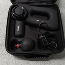 Handheld Therapeutic Percussion Massage Gun with 5 Speed Settings, 3 Arm Angles, and 4 Swappable Heads for Premium Back & Muscle Relief
