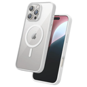 FLOLAB Surtect Tri-Fusion Magnetic for iPhone 16 Pro Case Protective Slim Design Magsafe Compatible Military Grade - White Clear