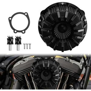 HDBUBALUS Motorcycle Air Filter Cleaner Intake Filter System Kit Fit for Harley Sportster XL883 XL883N XL883R XL883P XL1200 XL1200L XL1200X Iron 883 Forty Eight XL1200X 2004-2022 Sportster accessories