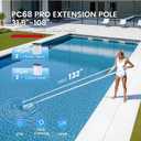ENHULK Pool Vacuum for Above Ground Pool with 9' Extension Pole, 4 Filters, 26.5 Gallons/Min Powerful Suction, 1H Runtime, Cordless Handheld Pool Cleaner for Above/Inground Pools, PC68 Pro