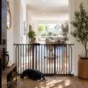 Extra Wide Baby Gate, Fits 52.7–62.2 in Openings, Sturdy & No Drill