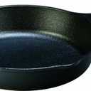 Lodge 9 Inch Cast Iron Pre-Seasoned Skillet  Signature Teardrop Handle - Use in the Oven, on the Stove, on the Grill, or Over a Campfire, Black