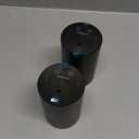 Waterless Essential Oil Diffuser, Rechargeable Scent Diffusers with 3 Mist Levels & Timers, Portable Aromatherapy Diffuser for Home Car Room Studio Office, Black Metal 2 Pack