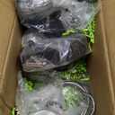 Pendant Light Boho Hanging Lamp - Rattan & Linen 2-in-1 Shade, Adjustable Hanging Lights Fixture for Kitchen Island, Dining Room, Farmhouse, Bedroom (3 Pack) 