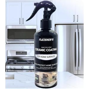 FLEISHER'S Ceramic Coating Spray - for Home Surfaces - Hydrophobic Nano Technology, Shine and Protect Kitchen and Bathroom Surfaces, Repel Stains and Grime, House Ceramic Spray